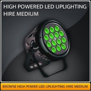 Hire wireless LED Uplighters in Surrey