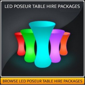 LED Poseur Table Hire